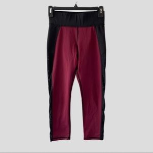 MICHI Activewear Cropped Side Mesh Leggings S/P ($125)